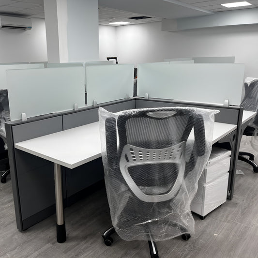 Steelcase Glass L-Shape Cubicle