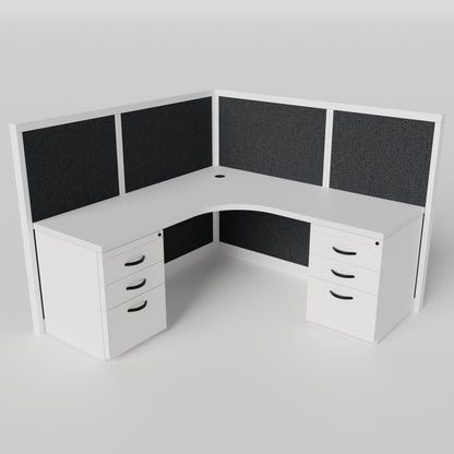 L-shape Cubicles Steelcase