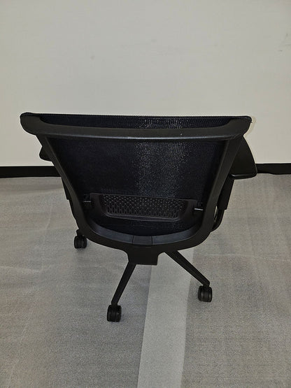 Steelcase Reply Chair Black Mesh Black Fabric Seat